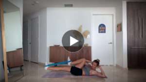 Banded Bicycle Crunches